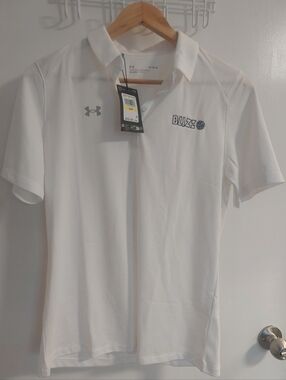 Under Armour White Men’s Performance Polo with BLIZZ Logo